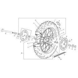 Roue arrière SHERCO 300 SEF RACING 4T 2022 