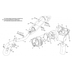 Boite filtre - échappement SHERCO 450 SEF FACTORY 4T 2022 