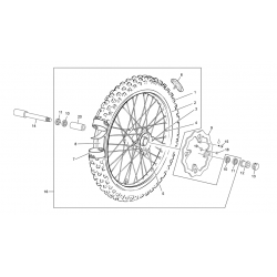 Roue avant SHERCO 450 SEF FACTORY 4T 2022 