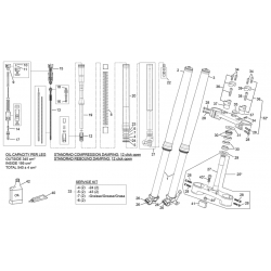 Fourche SHERCO 500 SEF FACTORY 4T 2022 