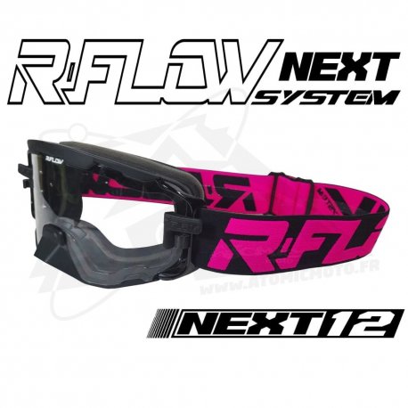 Masque R-FLOW NEXT 12 Noir / Rose - Full pack 