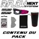 Masque R-FLOW NEXT 12 Noir / Rose - Full pack 