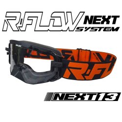 Masque R-FLOW NEXT 13 Noir / Orange - Full pack 