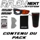 Masque R-FLOW NEXT 13 Noir / Orange - Full pack 