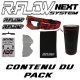 Masque R-FLOW NEXT 15 Rouge / Noir - Full pack 