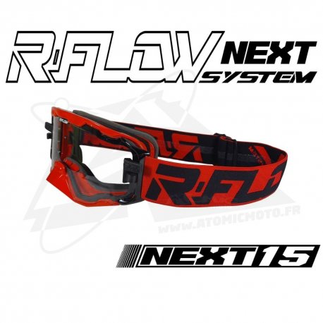 Masque R-FLOW NEXT 15 Rouge / Noir - Full pack 