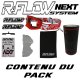 Masque R-FLOW NEXT 17 Blanc / Rouge - Full pack 