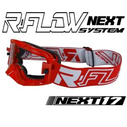 Masque R-FLOW NEXT 17 Rouge / Blanc - Full pack