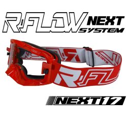 Masque R-FLOW NEXT 17 Blanc / Rouge - Full pack 