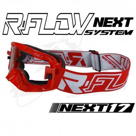 Masque R-FLOW NEXT 17 Blanc / Rouge - Full pack 