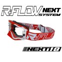 Masque R-FLOW NEXT 18 Blanc / Rouge - Full pack