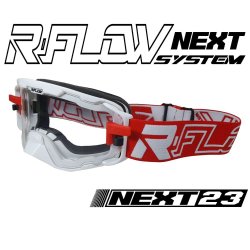 Masque R-FLOW NEXT 23 Blanc / Rouge - Full pack