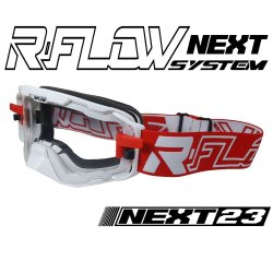 Masque R-FLOW NEXT 23 Blanc / Rouge - Full pack 