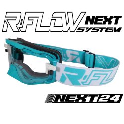 Masque R-FLOW NEXT 24 Bleu turquoise / Blanc - Full pack