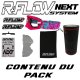 Masque R-FLOW NEXT 28 Rose / Bleu - Full pack 