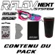 Masque R-FLOW NEXT 29 Rose / Bleu / Blanc - Full pack 