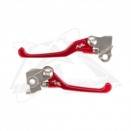 Paire de levier repliable KITE rouge 