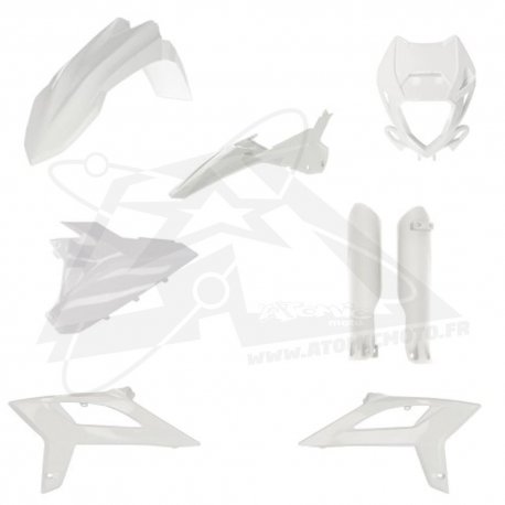 Kit plastique super complet - ACERBIS - blanc 