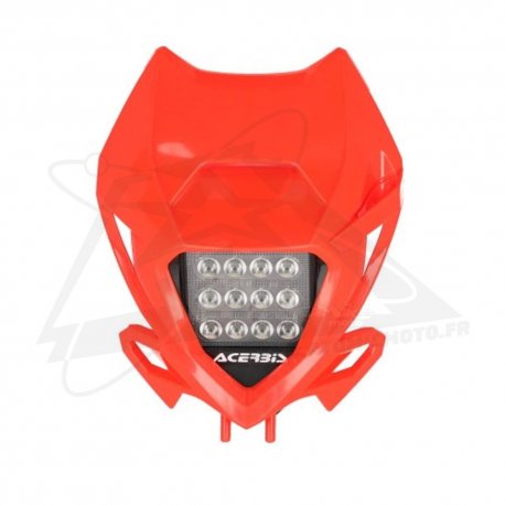 Plaque phare LED VSL - ACERBIS - Rouge 