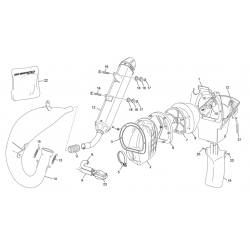 Boite filtre - échappement SHERCO 125 SE FACTORY 2T 2023 