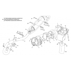 Boite filtre - échappement SHERCO 450 SEF FACTORY 4T 2023 