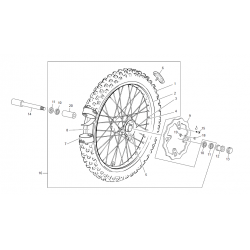 Roue avant SHERCO 500 SEF FACTORY 4T 2023 