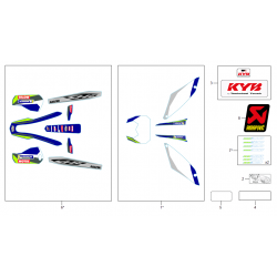 Adhésif SHERCO 500 SEF FACTORY 4T 2023 