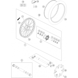 Roue avant HUSQVARNA 250 TEi 2T 2023 