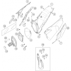 Filtre à air et boîte à air HUSQVARNA 250 FE 4T 2023 