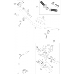 Guidon et commandes HUSQVARNA 125 TC 2T 2023 