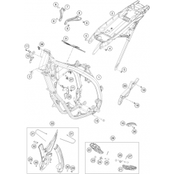 Cadre et boucle arrière HUSQVARNA 125 TC 2T 2023 