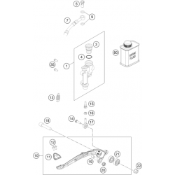 Maître cylindre de frein arrière HUSQVARNA 125 TC 2T 2023 