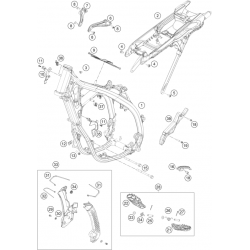 Cadre et boucle arrière HUSQVARNA 250 TC 2T 2023 