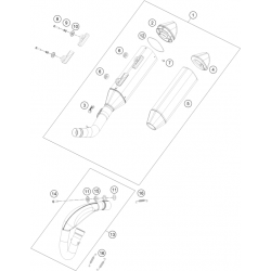 Échappement HUSQVARNA FC 250 4T 2023 