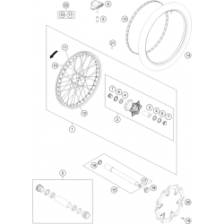 Roue avant HUSQVARNA FC 250 4T 2023 