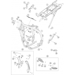 Cadre et boucle arrière HUSQVARNA FC 350 4T 2023 