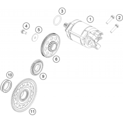 Démarreur électrique HUSQVARNA FC 450 4T 2023 