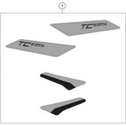 Adhésifs kit déco HUSQVARNA TE 85 14/17 2T 2023 