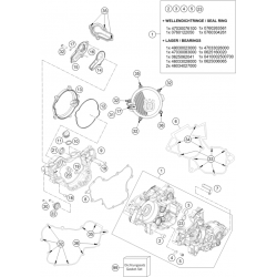 Carters moteur HUSQVARNA TE 85 14/17 2T 2023 