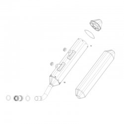 Silencieux d'échappement 250 & 300 cc 