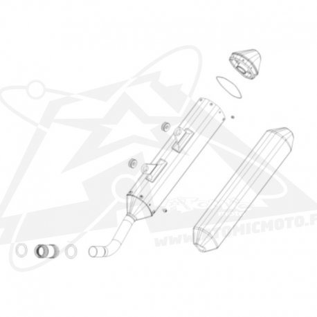 Silencieux d'échappement 250 & 300 cc 
