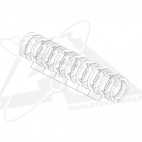 Disque intermédiaire d'embrayage 1,4 mm 