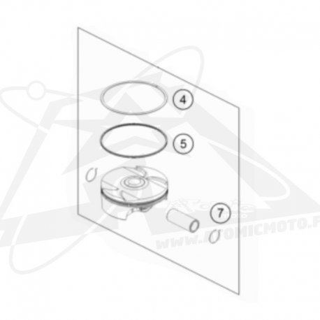 Piston origine côte A – 450 4T 