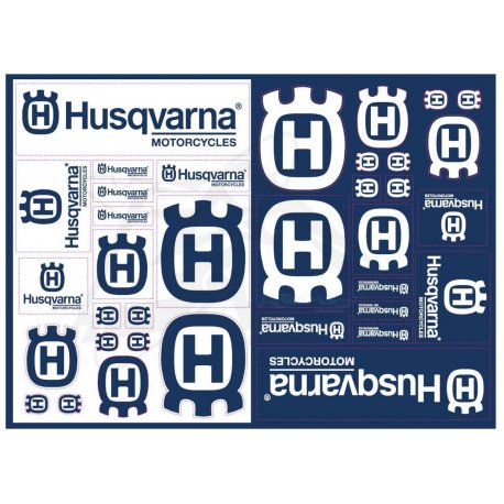 Planche d'autocollants HUSQVARNA 