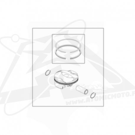 Piston origine côte A 250 4T cross 