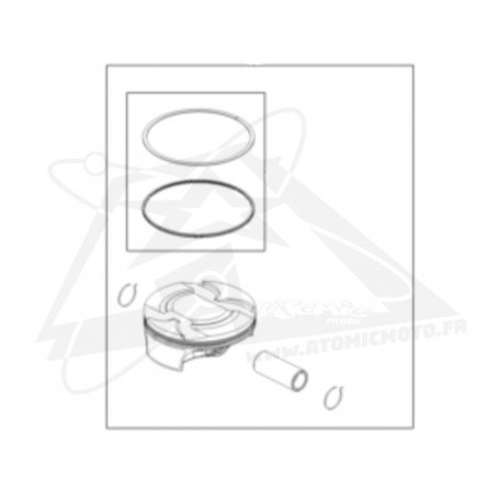 Piston origine côte A 450 4T cross 