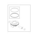 Piston origine côte A 450 4T cross 