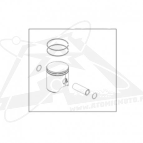 Piston origine VERTEX moulé côte A 125 2T 