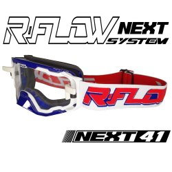 Masque R-FLOW NEXT 41 Bleu / Blanc / Rouge - Full pack 