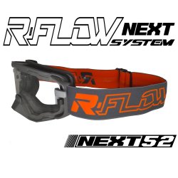 Masque R-FLOW NEXT 52 Gris / Orange - Full pack